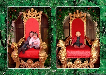 Exposition La Forêt Enchantée (110) Photo sur le trône du Père Noël